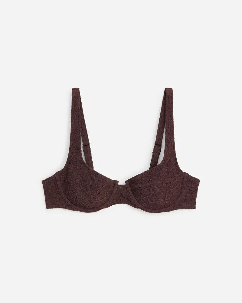 Arket Balconette-Bikinioberteil -Braun Braun