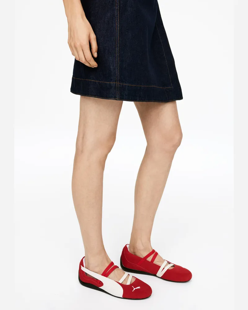 Arket Puma Speedcat Suede Ballet Flats -Rot Rot