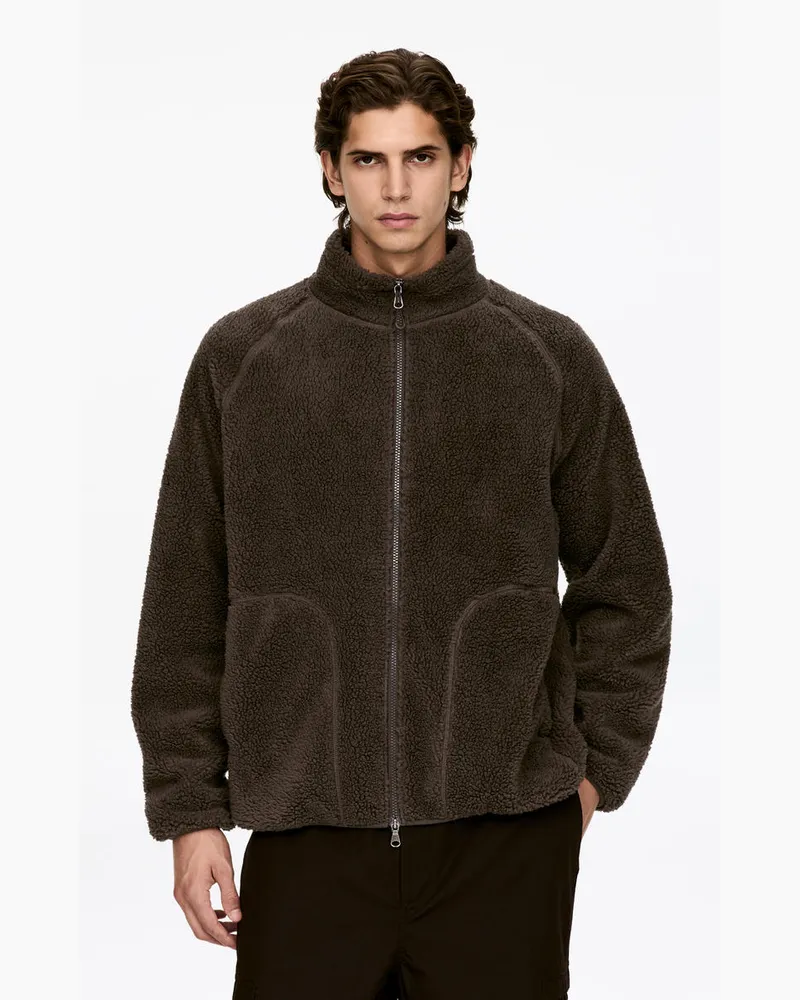 Arket Teddyjacke -Braun Braun