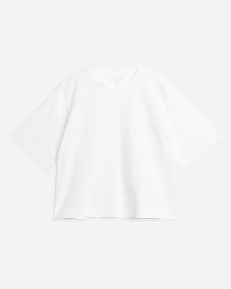 Arket Alba Schweres T-Shirt - Weiß Weiß