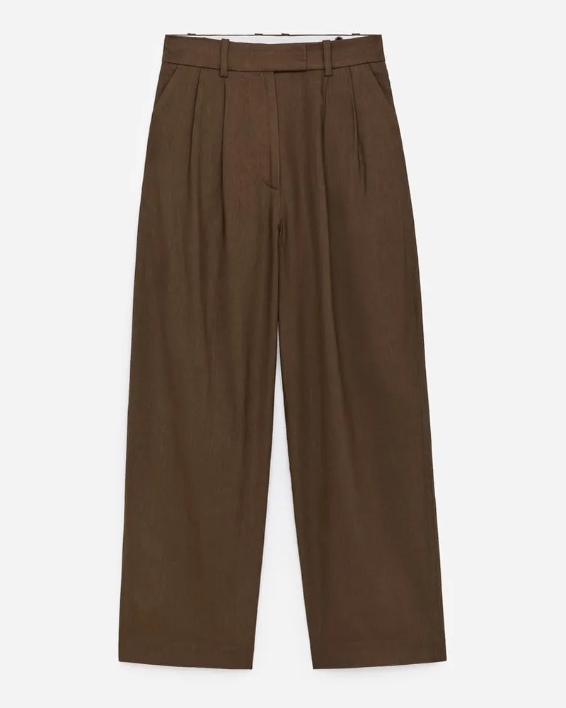 Arket Elegante Weite Hose -Beige Beige