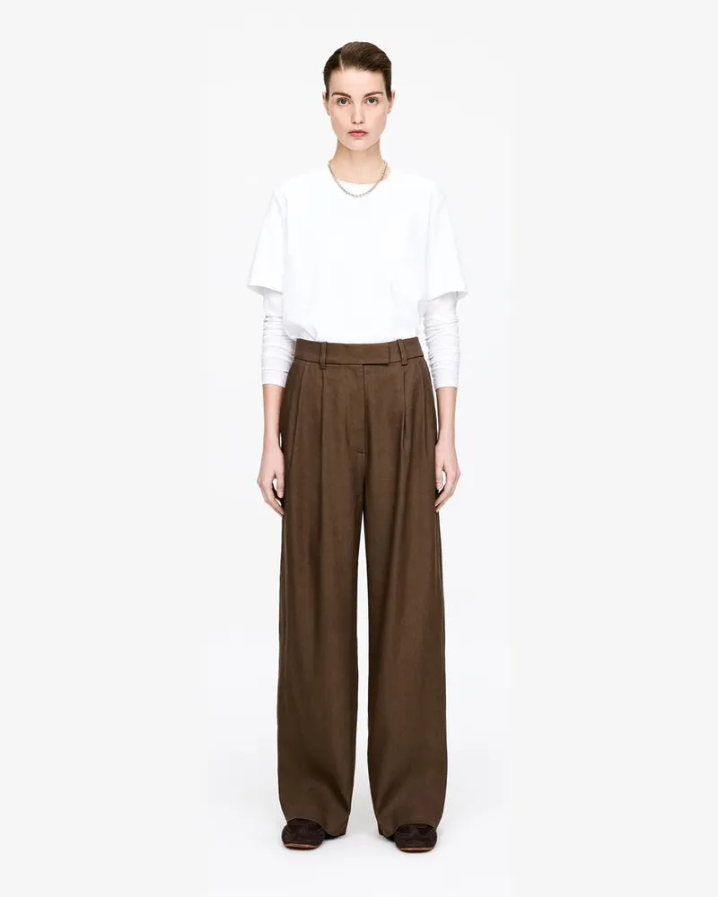 Arket Elegante Weite Hose -Beige Beige