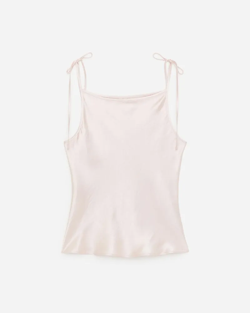 Arket Satintop In Knitteroptik -Rosa Rosa