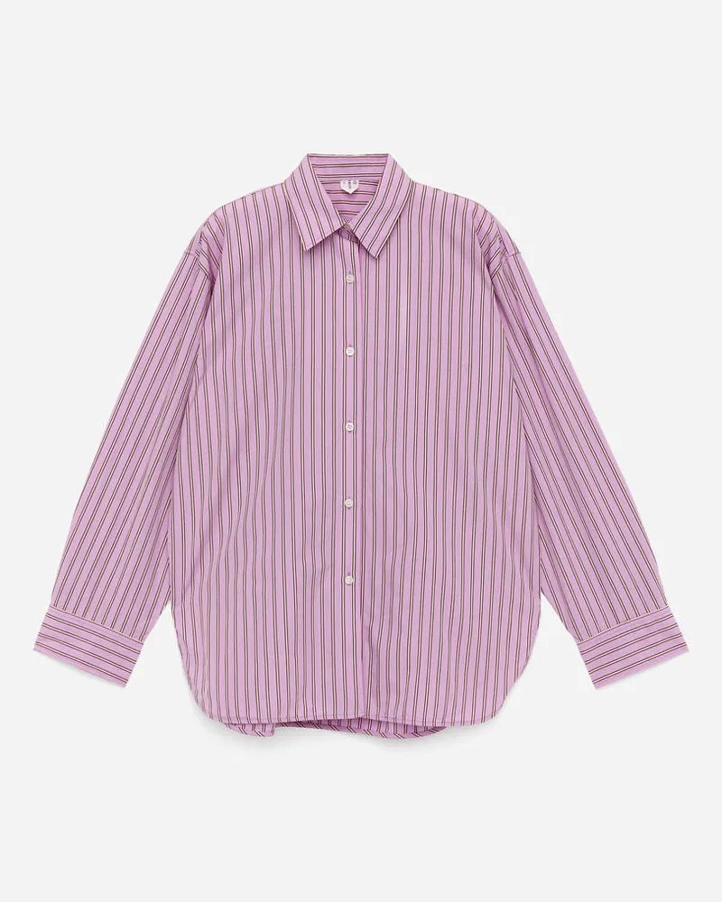 Arket Legeres Popeline-Hemd - Rosa Rosa