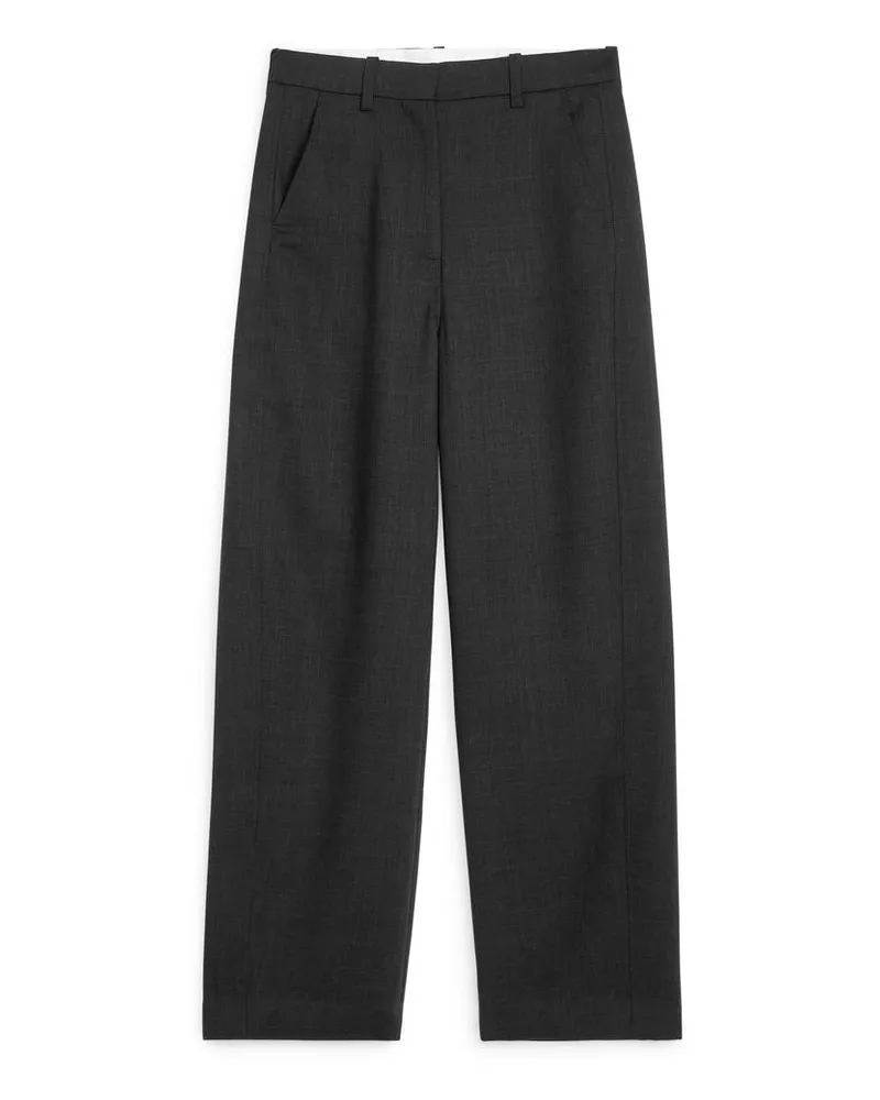 Arket Elegante, Lockere Hose - Grau Dunkelgrau