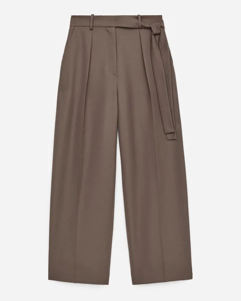 Arket Elegante Hose Aus Wollmischung -Beige Beige