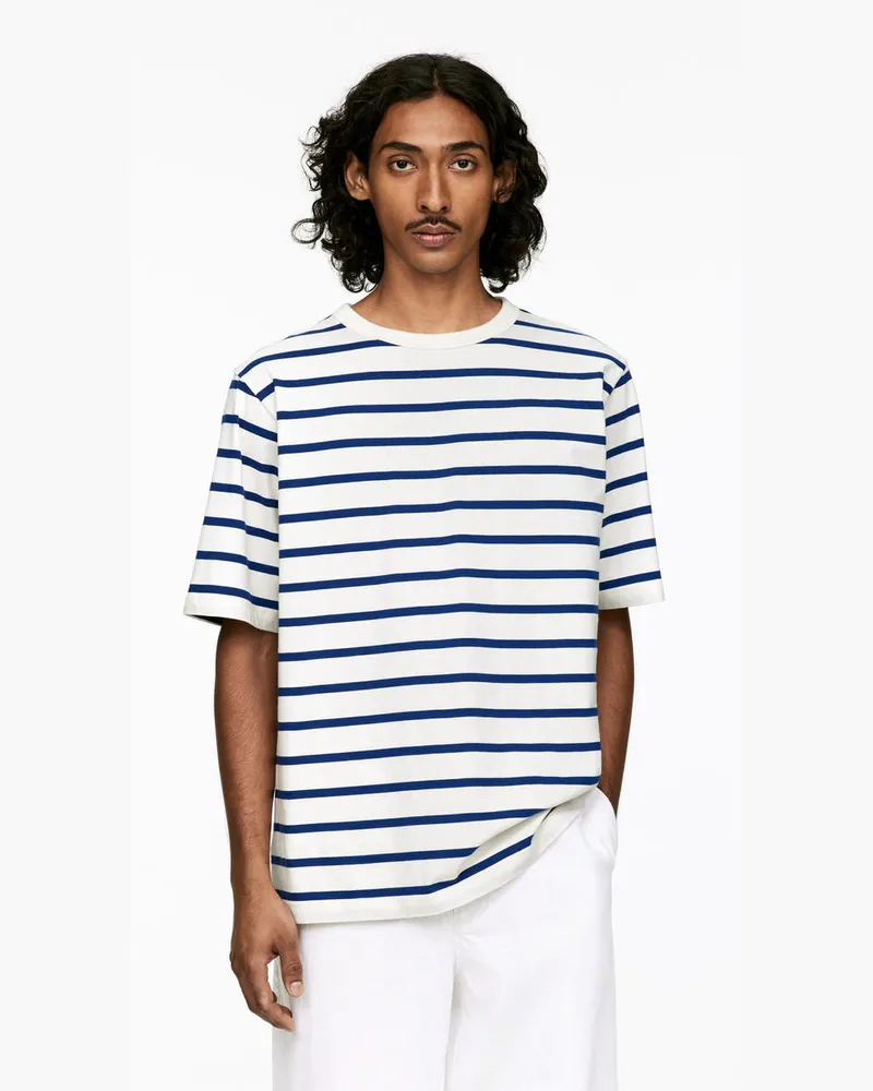 Arket Leichtes T-Shirt -Blau Blau