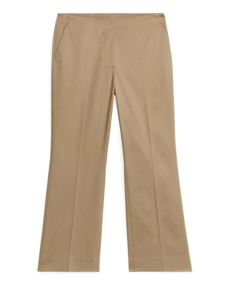 Arket Verkürzte Chino Aus Baumwollstretch - Beige Beige