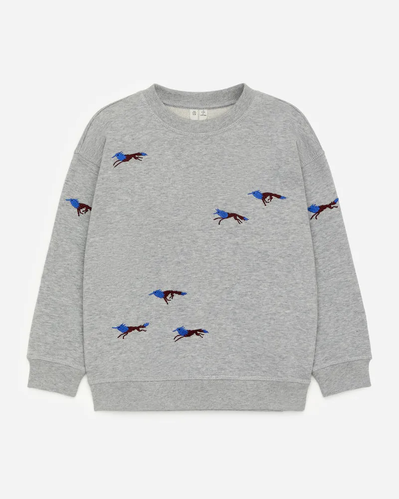 Arket Sweatshirt Mit Stickerei -Grau Grau