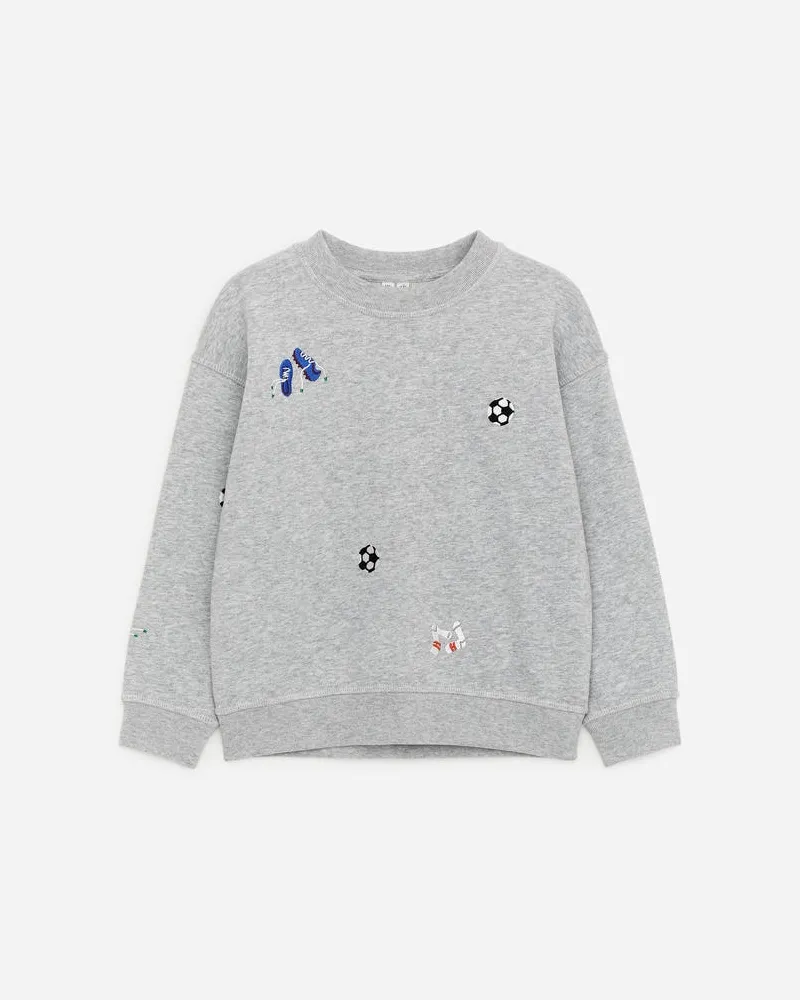 Arket Sweatshirt Mit Stickerei -Grau Grau