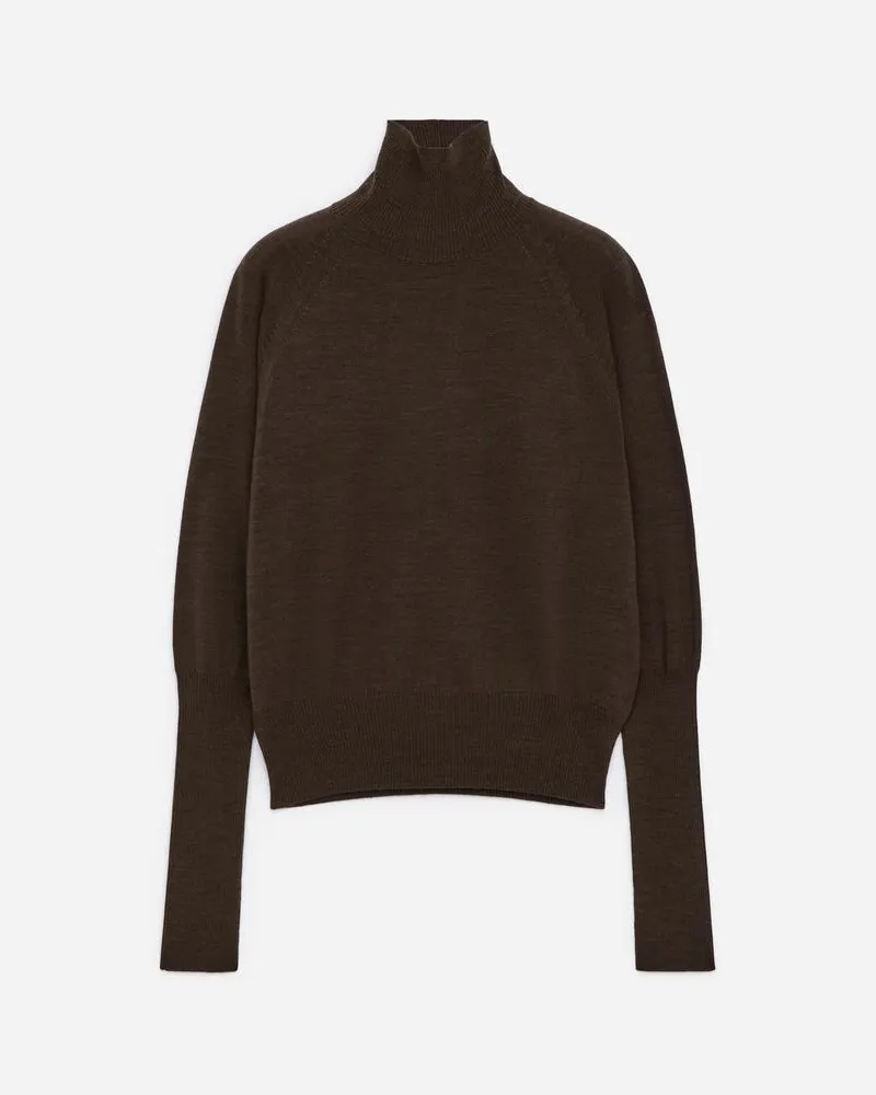 Arket Rollkragenpullover Aus Merinowolle -Braun Braun