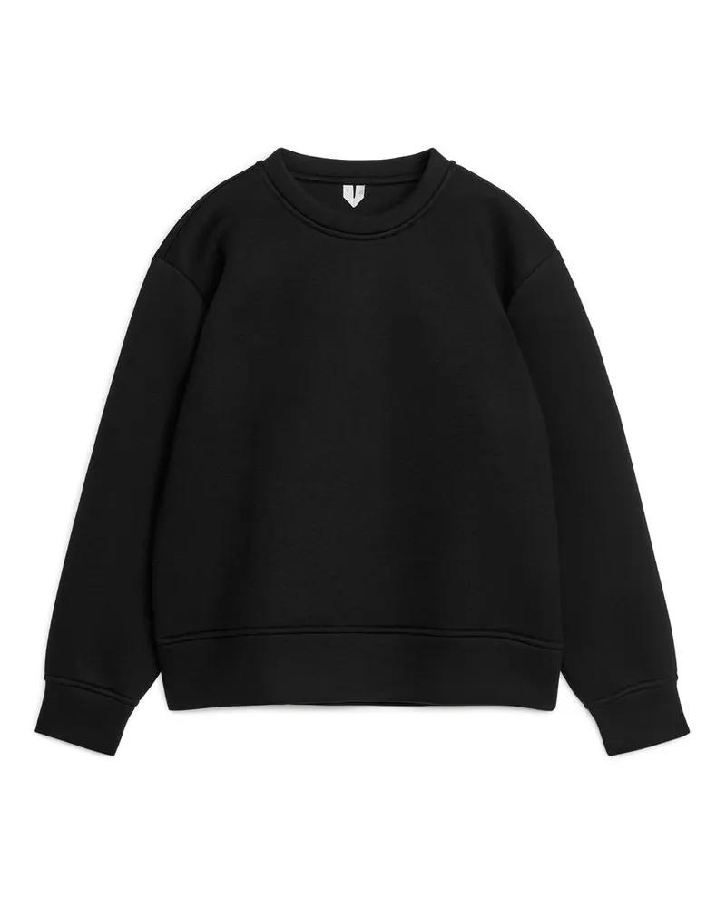 Arket Scuba-Sweatshirt - Schwarz Schwarz