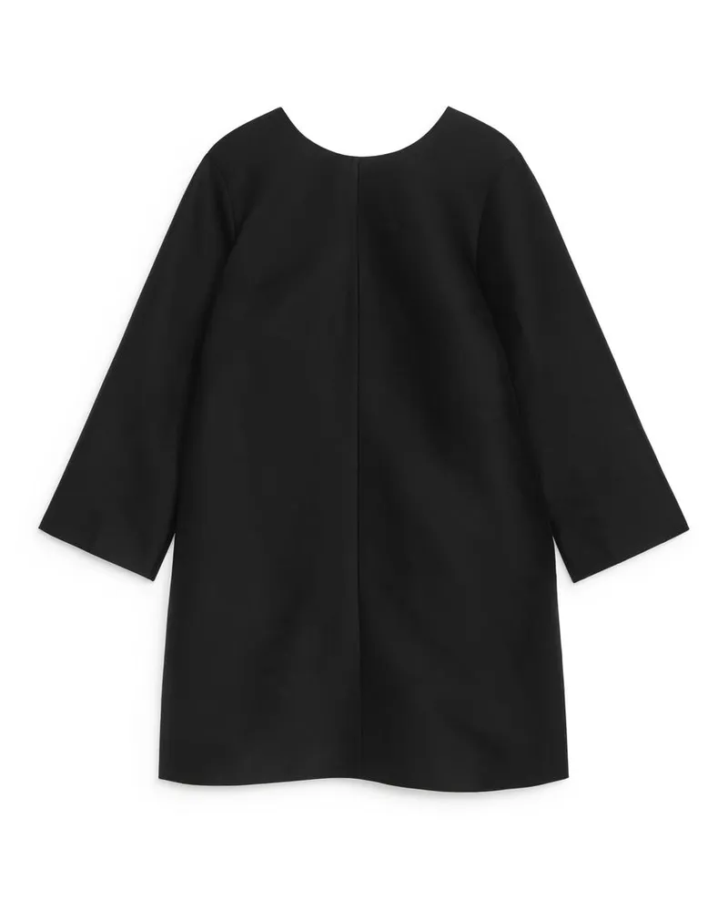 Arket Kleid Mit Schleifen - Schwarz Schwarz