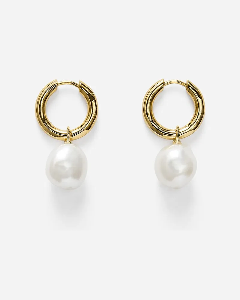 Arket Hoops Mit Perle -Goldfarben Goldfarben