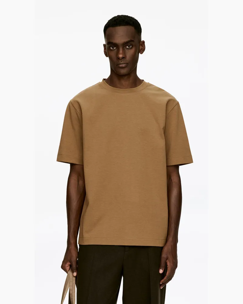 Arket Interlock-T-Shirt -Beige Beige