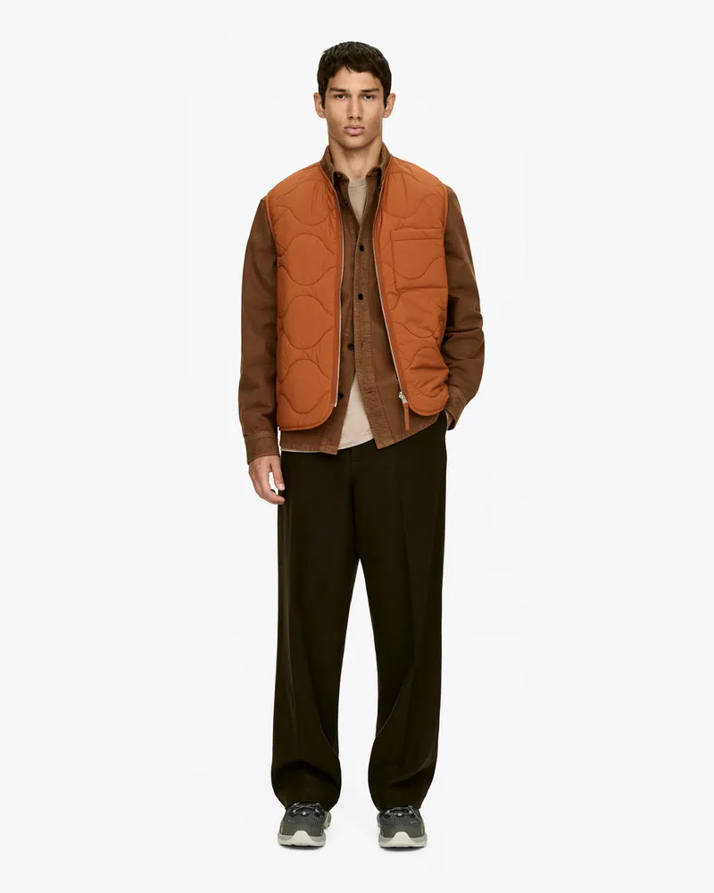 Arket Gesteppte 2-in-1-Liner-Weste -Orange Orange