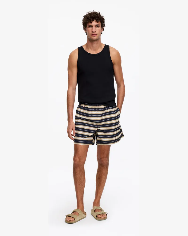 Arket Badeshorts Mit Allover-Print -Beige Beige