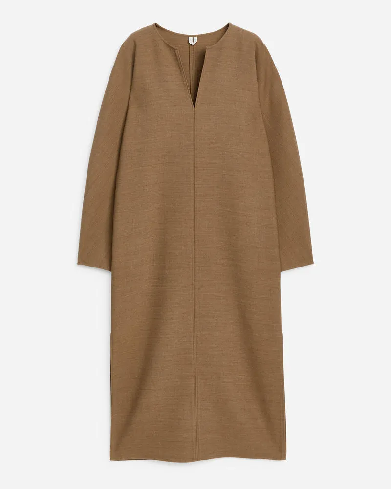 Arket Tunikakleid Aus Wollmischung -Beige Beige