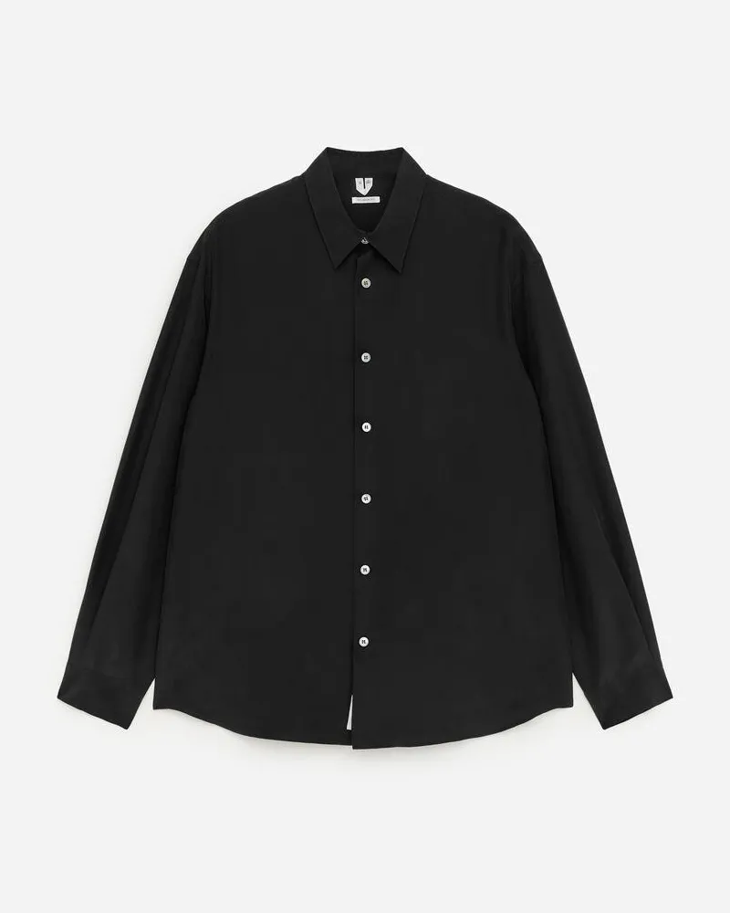 Arket Legere Seidenbluse -Schwarz Schwarz