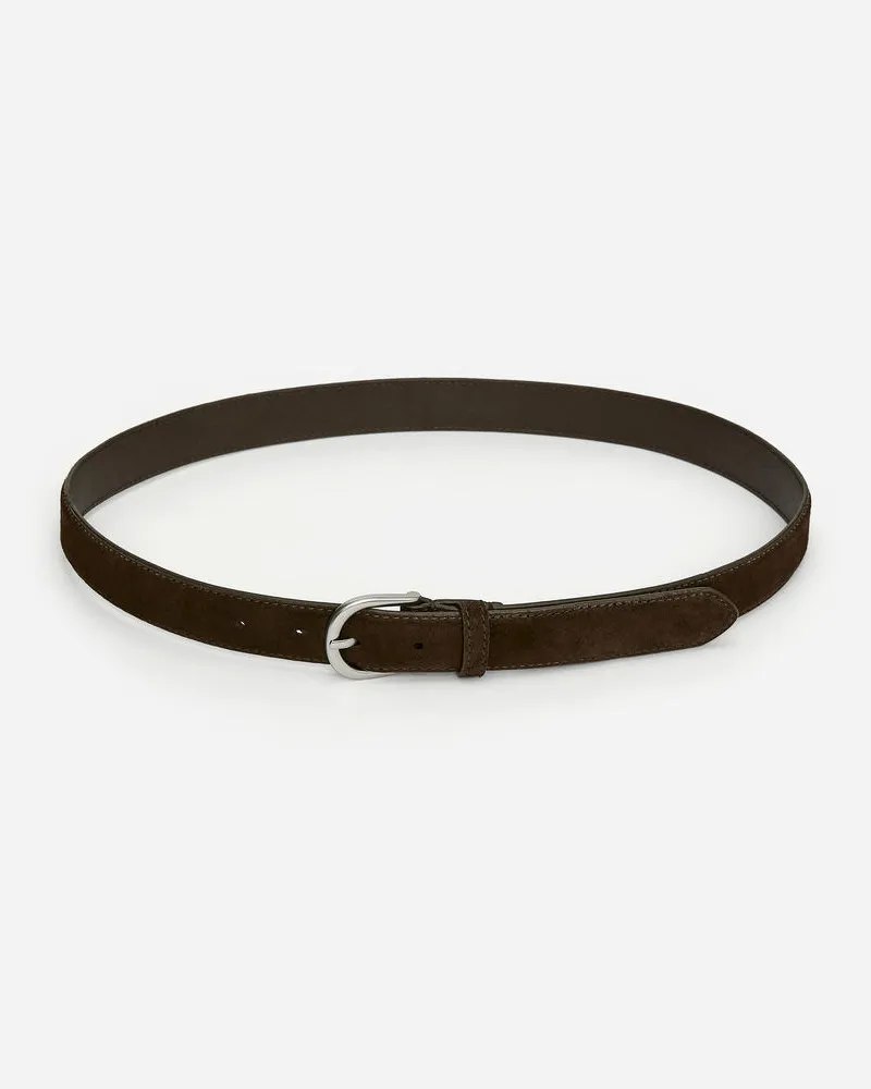 Arket Schmaler Ledergürtel -Braun Braun