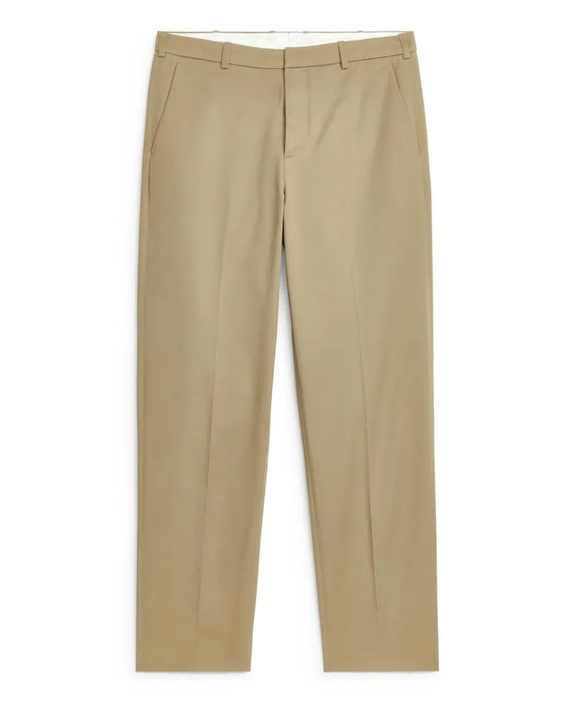 Arket Eng Anliegende Baumwollchino - Beige Beige