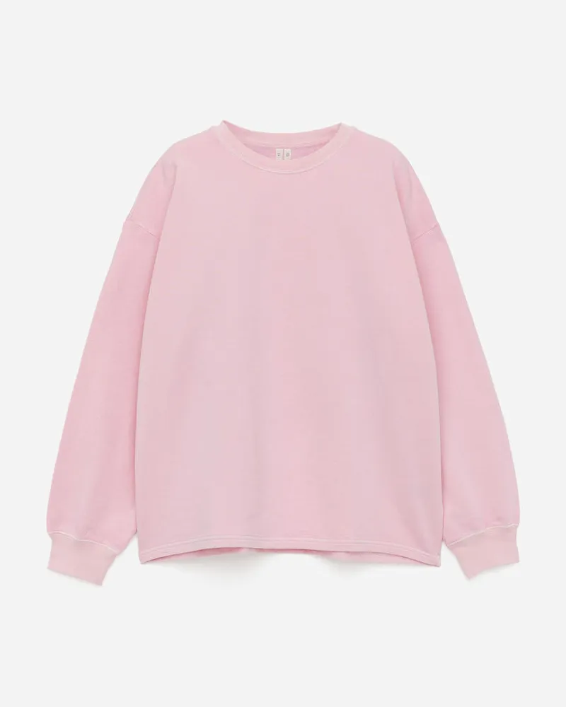 Arket Sweatshirt Aus French Terry - Rosa Rosa