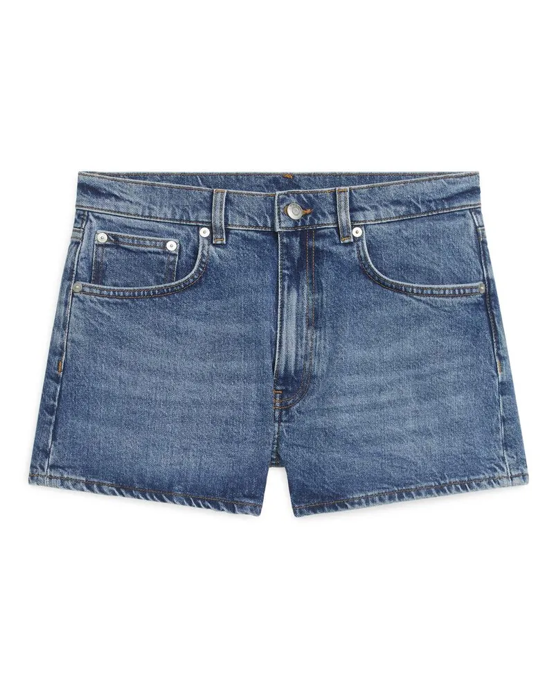 Arket Stretch-Jeansshorts - Blau Verwaschenes