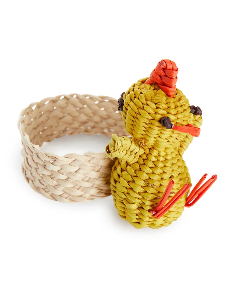 Arket Guanabana Serviettenring - Gelb|Mehrfarbig Beige