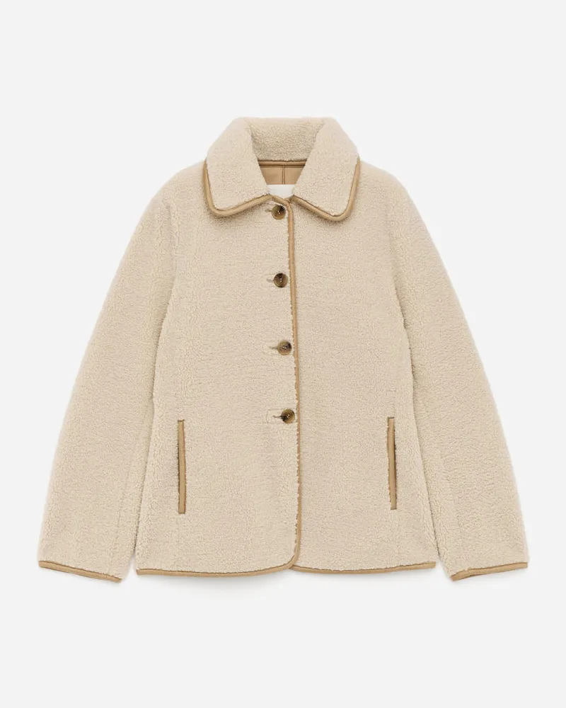 Arket Teddyjacke -Beige Beige