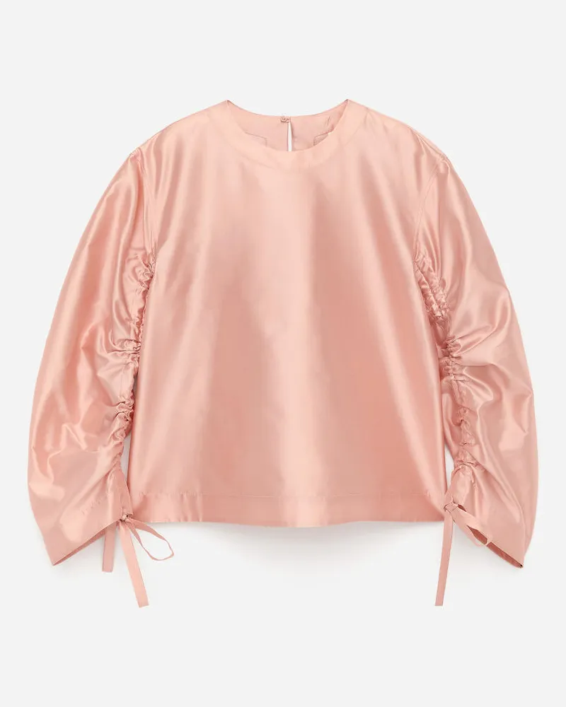 Arket Bluse Mit Puffärmeln -Rosa Rosa