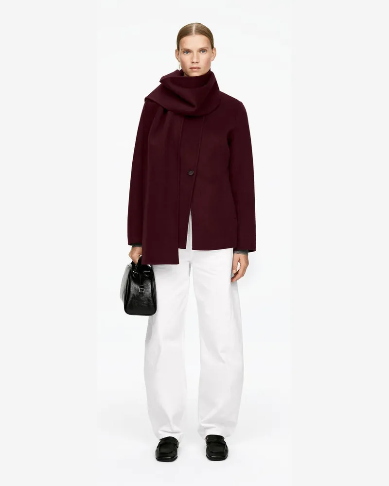Arket Doubleface-Blazer Aus Wollmischung -Rot Rot