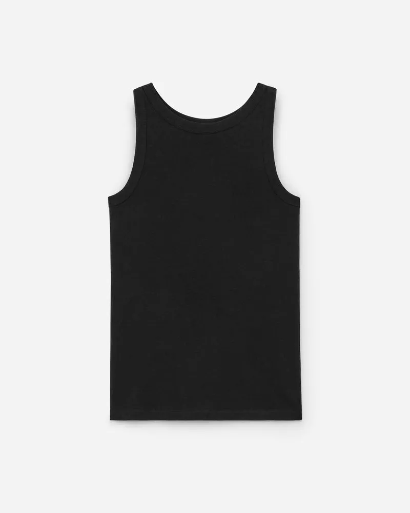 Arket Geripptes Tanktop -Schwarz Schwarz
