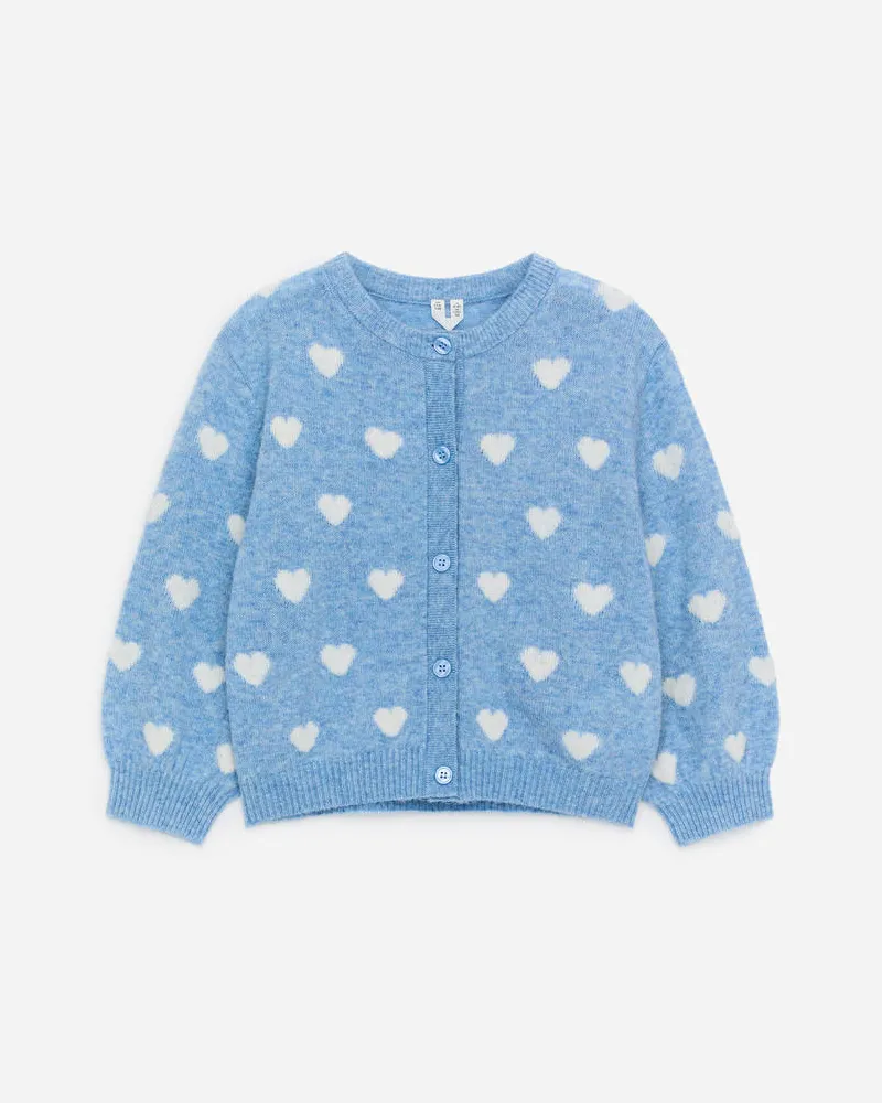 Arket Strickjacke Aus Wolle Und Alpakawolle -Blau Blau
