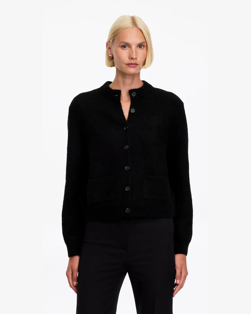 Arket Strickjacke Aus Einer Alpaka-Wollmischung -Schwarz Schwarz