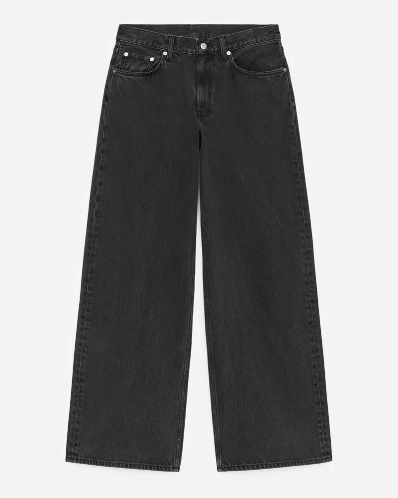 Arket CLOUD Loose Jeans Mit Weitem Bein -Grau Grau