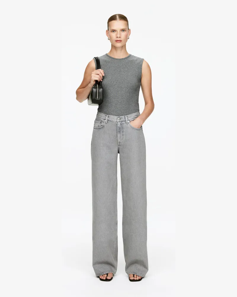 Arket CLOUD Loose Jeans Mit Weitem Bein -Grau Grau