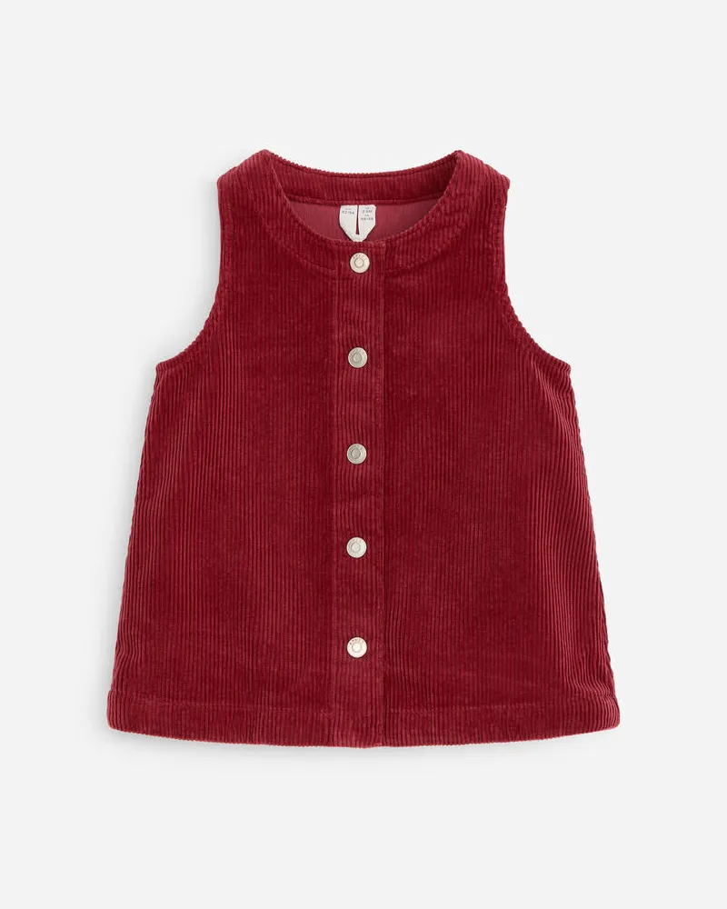 Arket Kleid Aus Baumwollcord -Rot Rot