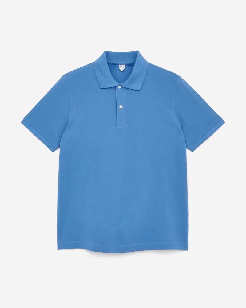 Arket Pikee-Poloshirt -Blau Blau