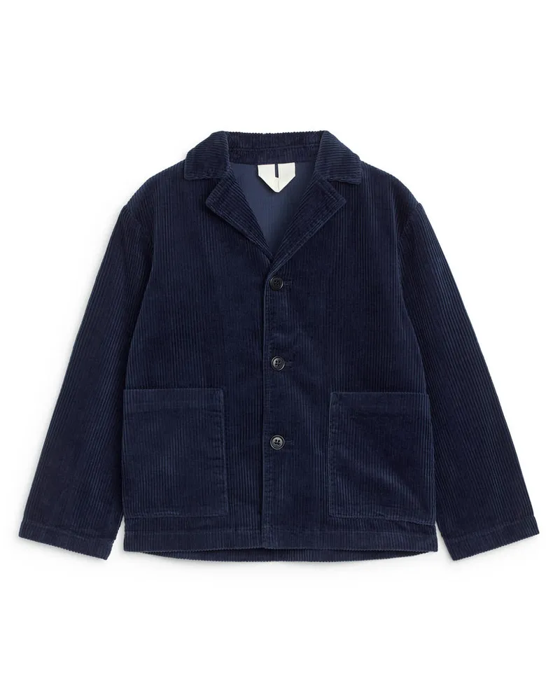 Arket Blazer Aus Cord - Blau Dunkelblau