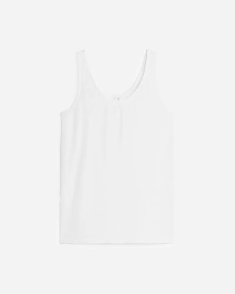 Arket Tanktop Aus Krepp -Weiß Weiß