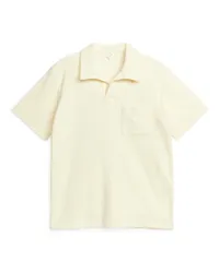 Arket Poloshirt aus Baumwollfrottee Off-white