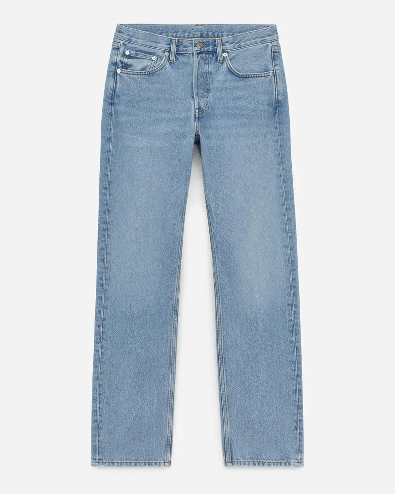 Arket Snow Straight Jeans - Blau Taubenblau