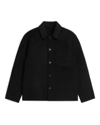 Arket Doublé-Overshirt Schwarz