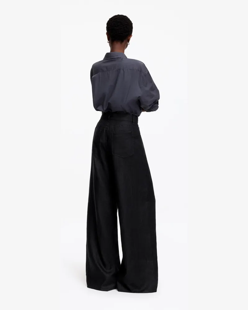 Arket 5-Pocket-Leinenhose -Schwarz Schwarz