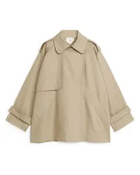 Arket Kurzer Trenchcoat Beige