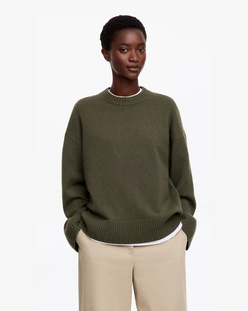 Arket Oversize-Pullover Aus Reinem Kaschmir​ -Grün Grün