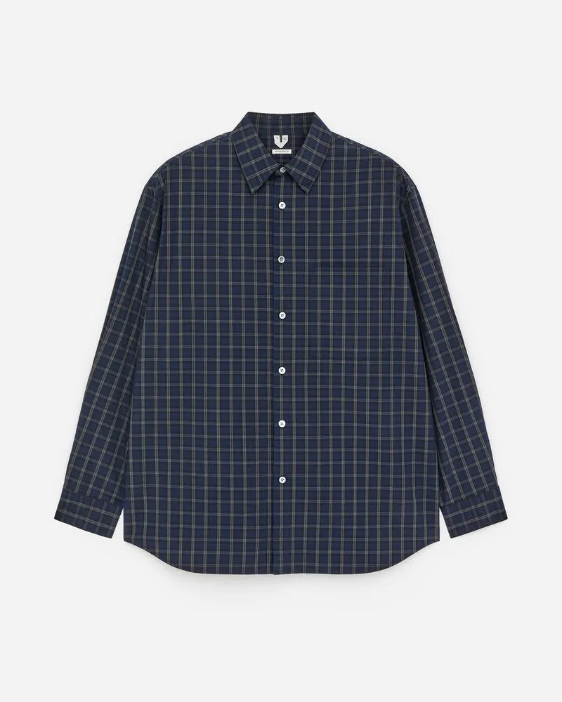 Arket Oversized-Hemd Aus Popeline -Blau Blau