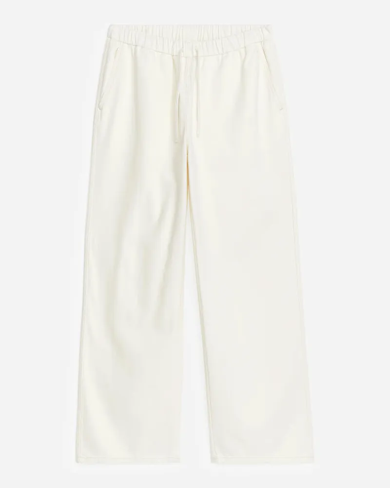 Arket Denimhose Mit Kordelzug - Weiß Weiß