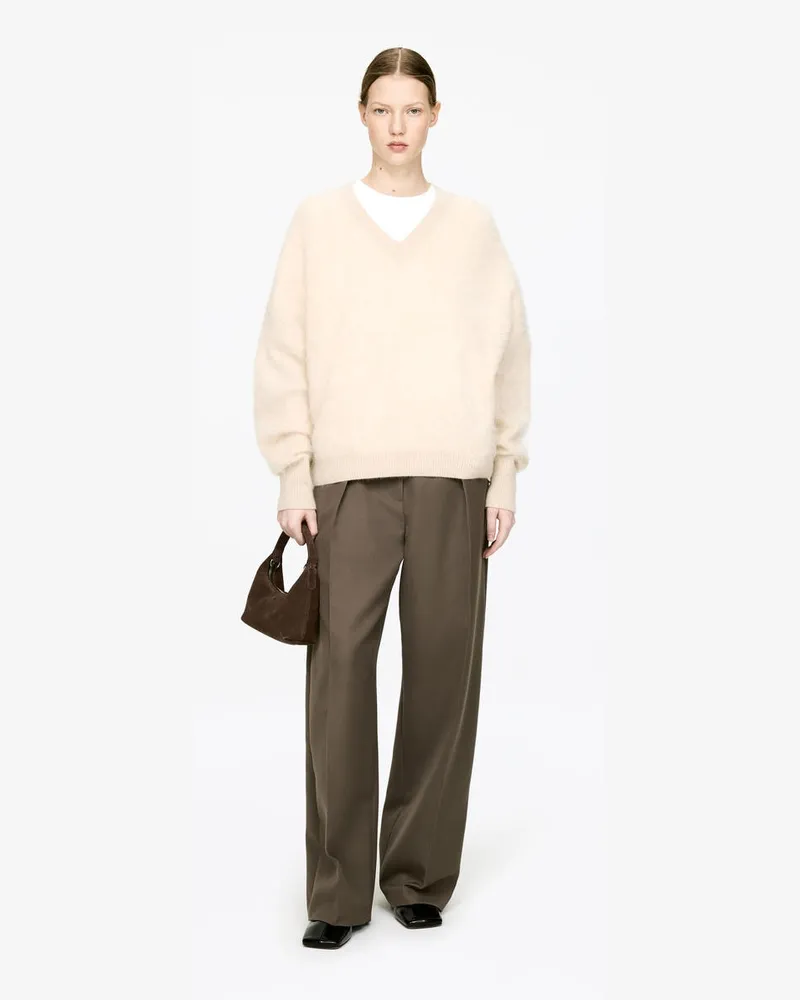 Arket Kleine Veloursledertasche -Braun Braun