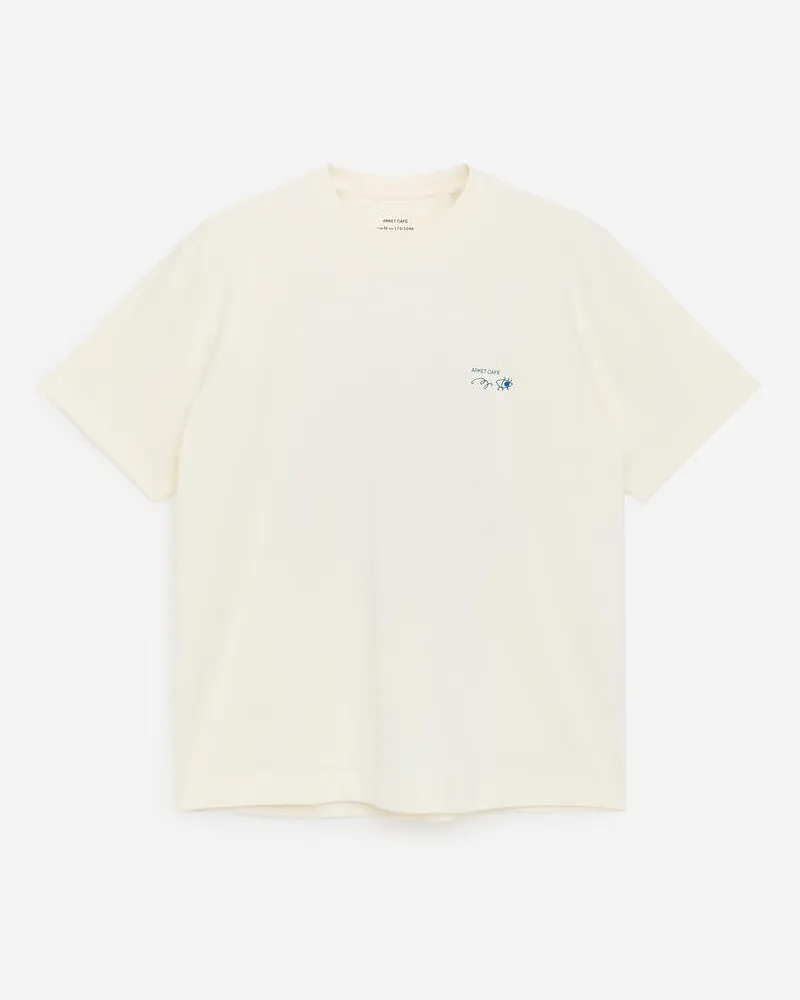 Arket ARKET CAFÉ T-Shirt Mit Print -Weiß Weiß